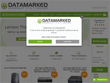 Tablet Screenshot of datamarked.dk